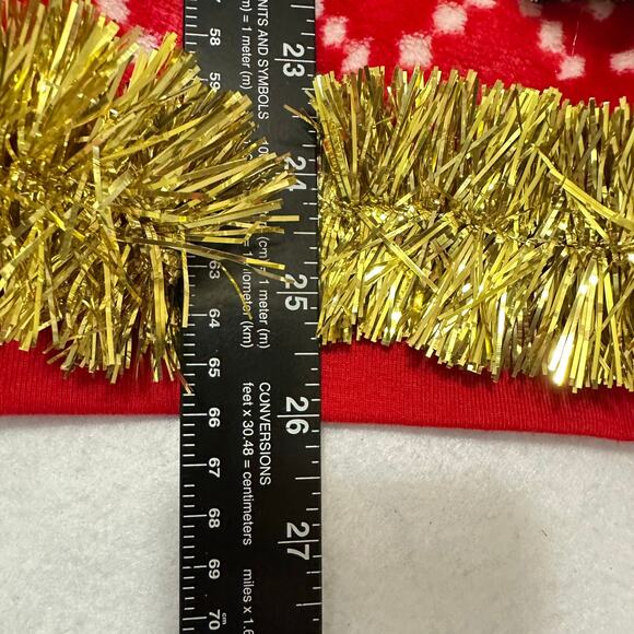 Ugly Christmas Sweater Grinch LIGHTS UP Tacky Tinsel Xmas Party Winner Sz Medium - Picture 5 of 5